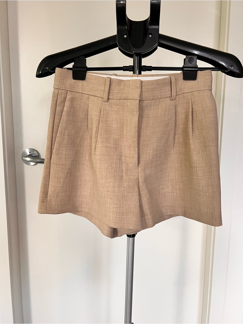 Babaton Tan Tailored High-Rise Women's Shorts